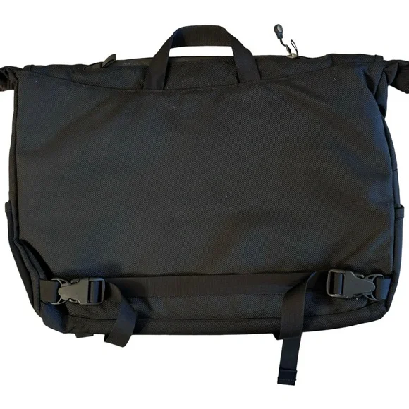 Patagonia Half Mass Bag Messenger Laptop Briefcase Black Nylon Business Travel - Picture 5 of 15